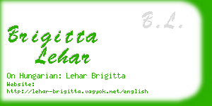 brigitta lehar business card